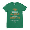 pops the man the myth best pops ever Ladies Fitted T-Shirt