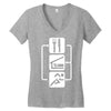 v2 eat sleep run Women's V-Neck T-Shirt
