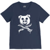 pig bacon cross bones pirate V-Neck Tee