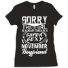 This Girl Is Taken By A Super Sexy November Boyfriend Ladies Fitted T-Shirt