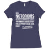 The Notorious, Undisputed World Champion Ladies Fitted T-Shirt