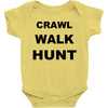crawl walk hunt Baby Bodysuit