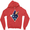 Space Triangle Zipper Hoodie