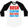 bush clinton large 3/4 Sleeve Shirt