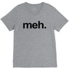 meh geek nerd t shirt funny humor retro V-Neck Tee