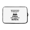 fishing funny Laptop sleeve