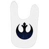 rebel logo with space pattern Baby Bibs