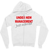 under new management just married mens black wedding present husband t Zipper Hoodie