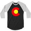 colorado flag 3/4 Sleeve Shirt