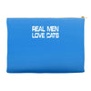 real men love cats Accessory Pouches
