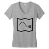 trail marks Women's V-Neck T-Shirt