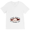 November Peeking Out Asian Baby Boy V-Neck Tee