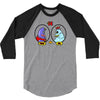 eggplant wizard and king hippo 3/4 Sleeve Shirt