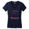 l homme parfait est motard Women's V-Neck T-Shirt