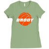 boy basketball Ladies Fitted T-Shirt