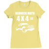 redneck math 4x4 truck Ladies Fitted T-Shirt