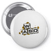 gamer wasd Pin-back button