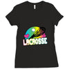 neon lacrosse Ladies Fitted T-Shirt