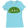 run away and keep going Ladies Fitted T-Shirt
