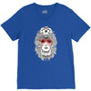 girl and skull V-Neck Tee