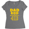 dad bod Women's Triblend Scoop T-shirt