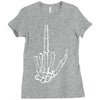 skeleton hand Ladies Fitted T-Shirt