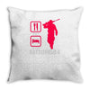 eat sleep battlefield Throw Pillow