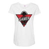 red game Maternity Scoop Neck T-shirt