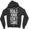 boat hair don't care Zipper Hoodie