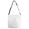 read between the lines Adjustable Strap Totes