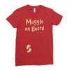 Muggle On Board Ladies Fitted T-Shirt