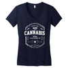 cannabis 420 Women's V-Neck T-Shirt