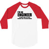 engineer funny t shirt engineers are never wrong t shirt shirt funny t 3/4 Sleeve Shirt