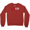 love and a dog life Crewneck Sweatshirt