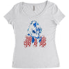 shining jack Women's Triblend Scoop T-shirt