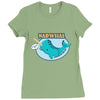 53. narwhal 025 Ladies Fitted T-Shirt