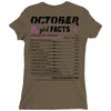 October Girl Facts Scorpio Ladies Fitted T-Shirt