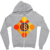 orange 18 Zipper Hoodie