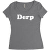 derp Women's Triblend Scoop T-shirt