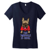 the snuggle is real Women's V-Neck T-Shirt
