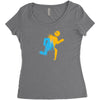 Portal Man Women's Triblend Scoop T-shirt