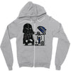 robotic trashcan Zipper Hoodie