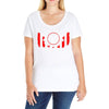 we are everywhere rifles flag Ladies Curvy T-Shirt