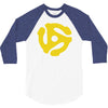 45 rpm vinyl record t shirt dj music records mens ladies tee funny 3/4 Sleeve Shirt