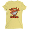 powered by ramen Ladies Fitted T-Shirt