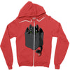 pocket toothless Zipper Hoodie