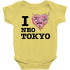 i love neo tokyo Baby Bodysuit