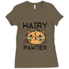 funny cat Ladies Fitted T-Shirt