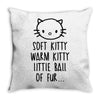 weird kitty Throw Pillow