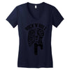 rock and roll Women's V-Neck T-Shirt